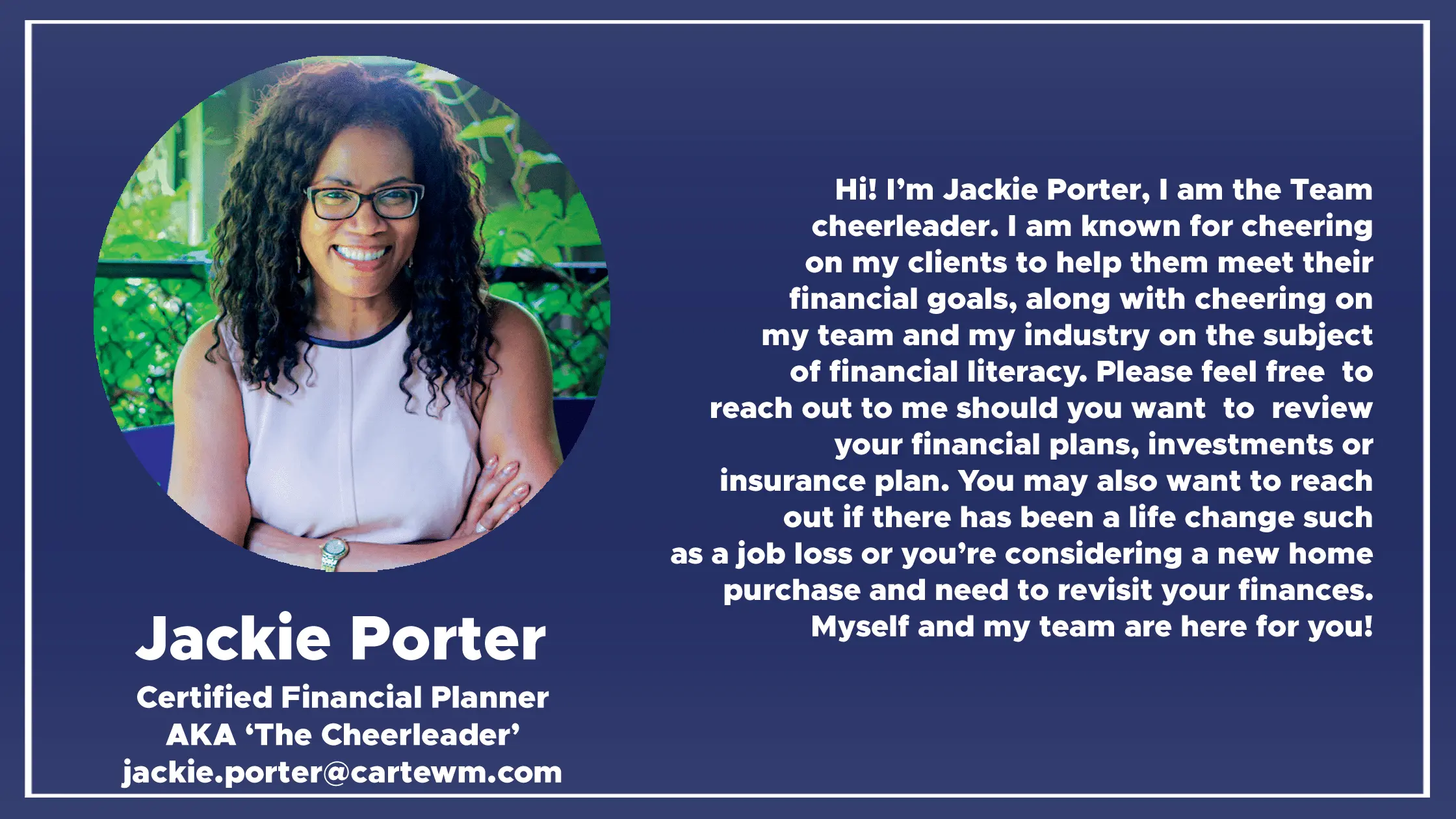 jackie porter cfp in toronto meet jackie jackie porter certified financial planner and financial advisor in toronto meet jackie